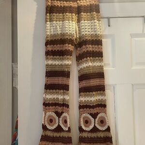 Bohemian Crochet Flare Pants